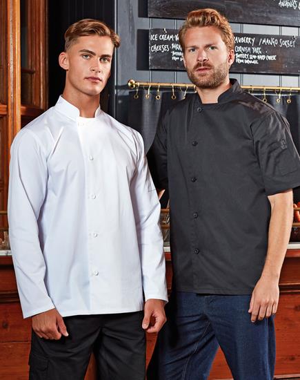 Size XS-2XL Premier Culinary Pull-On Short Sleeve Chefs Tunic